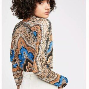 Free People Chase Me Tee Long Sleeve Size XS Women